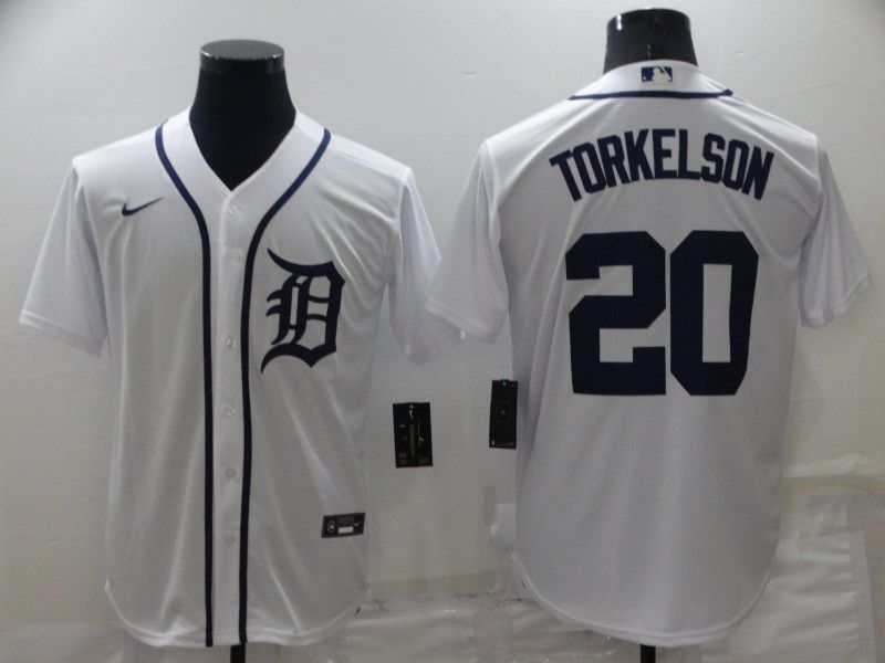 Men Detroit Tigers #20 Torkelson White Game Nike 2022 MLB Jersey->atlanta falcons->NFL Jersey